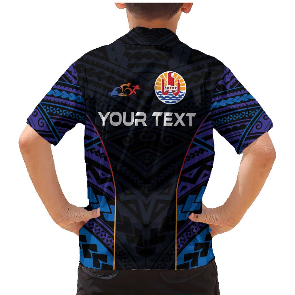 Personalised Tahiti Triathlon Polynesian Pattern Family Matching Mermaid Dress and Hawaiian Shirt LT03 - Polynesian Pride