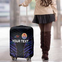 Personalised Tahiti Triathlon Polynesian Pattern Luggage Cover LT03 - Polynesian Pride