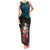 Personalized New Zealand Christmas Family Matching Tank Maxi Dress and Hawaiian Shirt Maori Santa Pikorua and Pohutukawa Meri Kirihimete LT03 Mom's Dress Black - Polynesian Pride