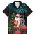 Personalized New Zealand Christmas Hawaiian Shirt Maori Santa Pikorua and Pohutukawa Meri Kirihimete LT03 Black - Polynesian Pride