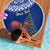 Personalized New Zealand Christmas Beach Blanket Maori Santa Pikorua and Pohutukawa Meri Kirihimete Blue LT03 - Polynesian Pride