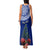 Personalized New Zealand Christmas Family Matching Tank Maxi Dress and Hawaiian Shirt Maori Santa Pikorua and Pohutukawa Meri Kirihimete Blue LT03 - Polynesian Pride