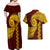 Tonga High School Couples Matching Off Shoulder Maxi Dress and Hawaiian Shirt Traditional Ngatu and Polynesian Pattern LT03 - Polynesian Pride