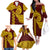 Tonga High School Family Matching Off Shoulder Long Sleeve Dress and Hawaiian Shirt Traditional Ngatu and Polynesian Pattern LT03 - Polynesian Pride