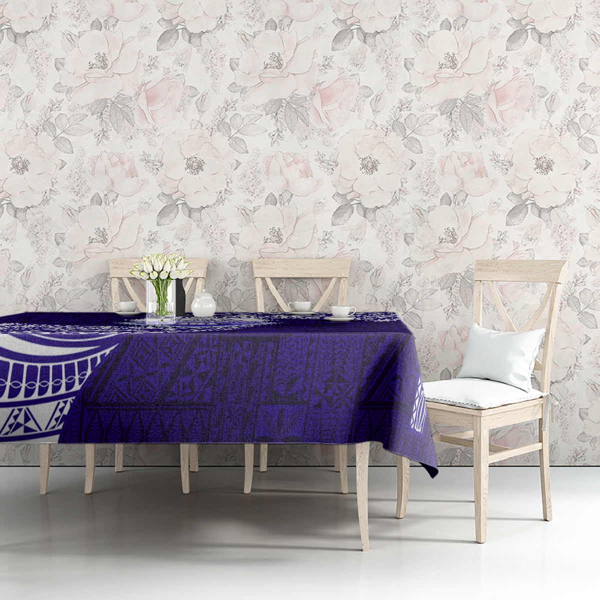 Tonga Tupou High School Tablecloth Traditional Ngatu and Polynesian Pattern LT03 - Polynesian Pride