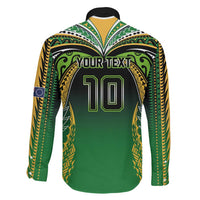 Custom Cook Islands Rugby League Family Matching Mermaid Dress and Hawaiian Shirt Avaiki Tatau Tribal Motifs Black Color LT03 - Polynesian Pride
