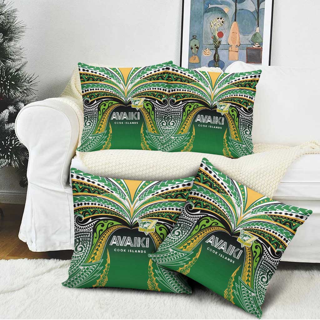 Cook Islands Rugby League Pillow Cover Avaiki Tatau Tribal Motifs Black Color LT03 - Polynesian Pride