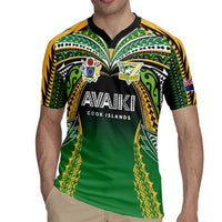 Custom Cook Islands Rugby League Rugby Jersey Avaiki Tatau Tribal Motifs Black Color - Polynesian Pride
