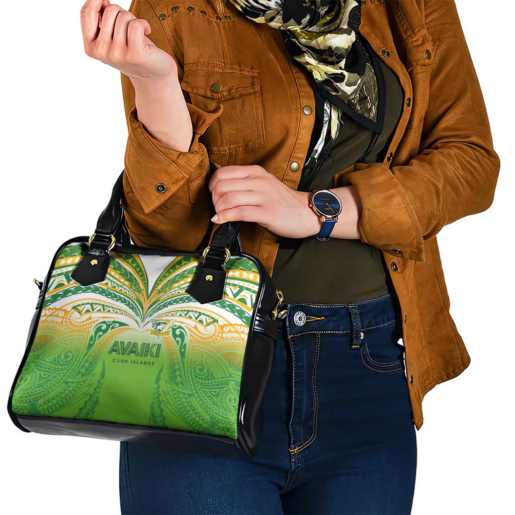 Cook Islands Rugby League Shoulder Handbag Avaiki Tatau Tribal Motifs White Color - Polynesian Pride