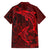 Polynesian Dolphin Valentine Day Hawaiian Shirt Hibiscus and Tribal Tattoo Red Style LT03 - Polynesian Pride