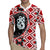 Red Taniko Motif Aotearoa Manaia and Silver Fern Rugby Jersey