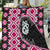 Pink Taniko Motif Aotearoa Manaia and Silver Fern Quilt