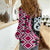 Pink Taniko Motif Aotearoa Manaia and Silver Fern Women Casual Shirt