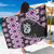 Purple Taniko Motif Aotearoa Manaia and Silver Fern Sarong
