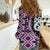 Purple Taniko Motif Aotearoa Manaia and Silver Fern Women Casual Shirt