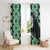 Green Taniko Motif Aotearoa Manaia and Silver Fern Window Curtain