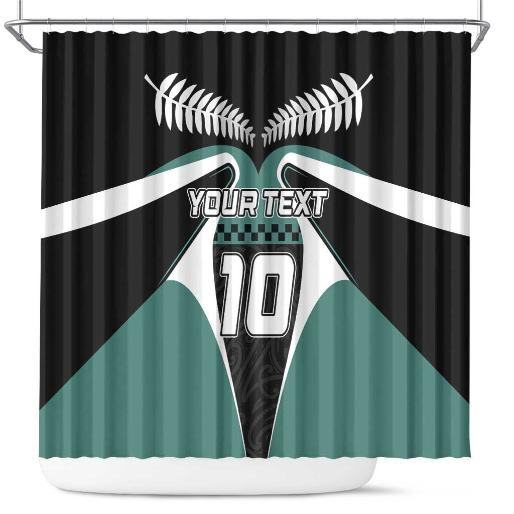 Custom New Zealand Bicycle 2025 Shower Curtain