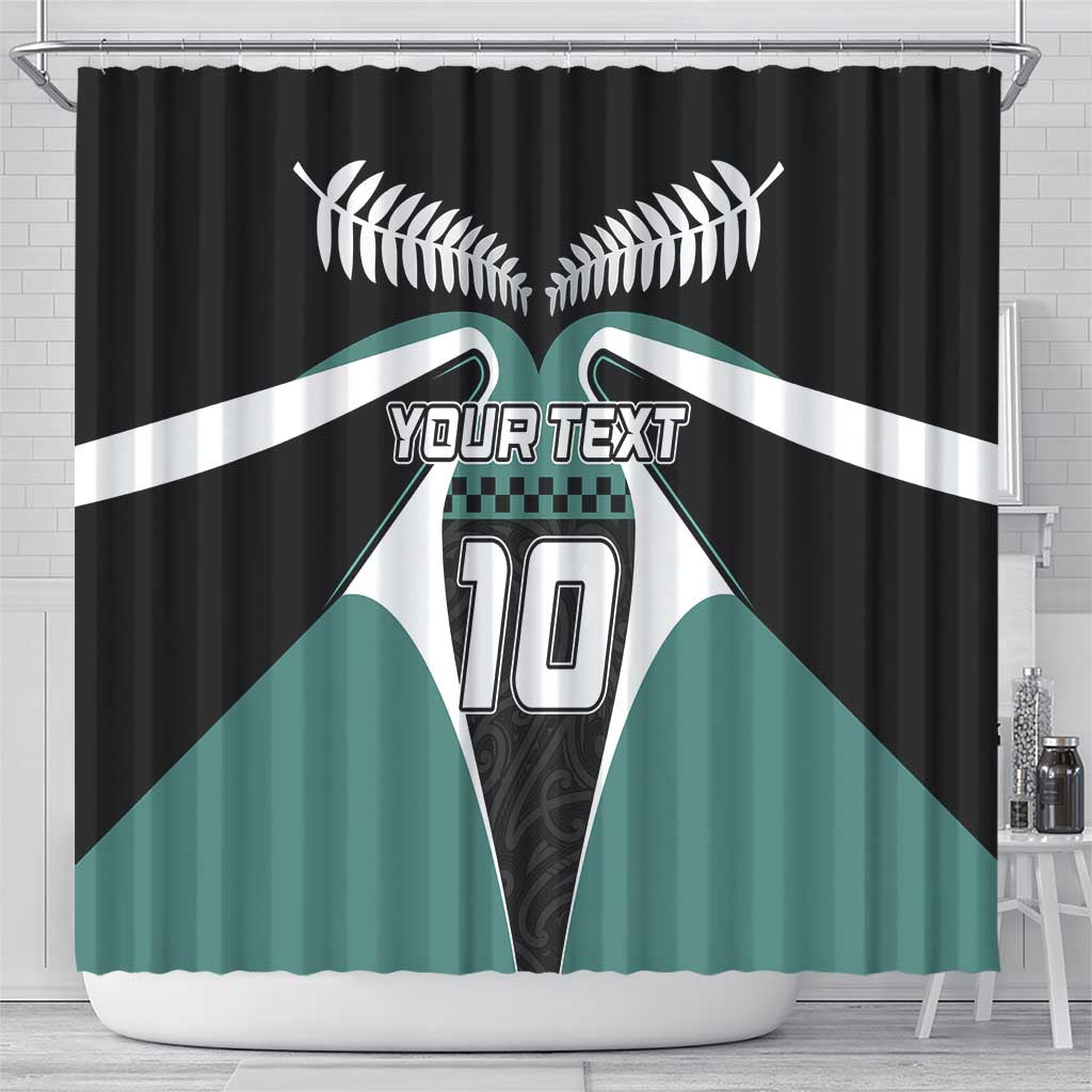Custom New Zealand Bicycle 2025 Shower Curtain