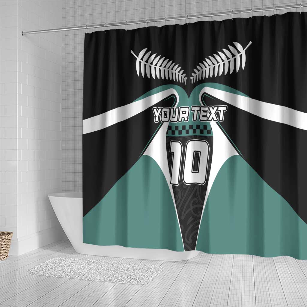 Custom New Zealand Bicycle 2025 Shower Curtain