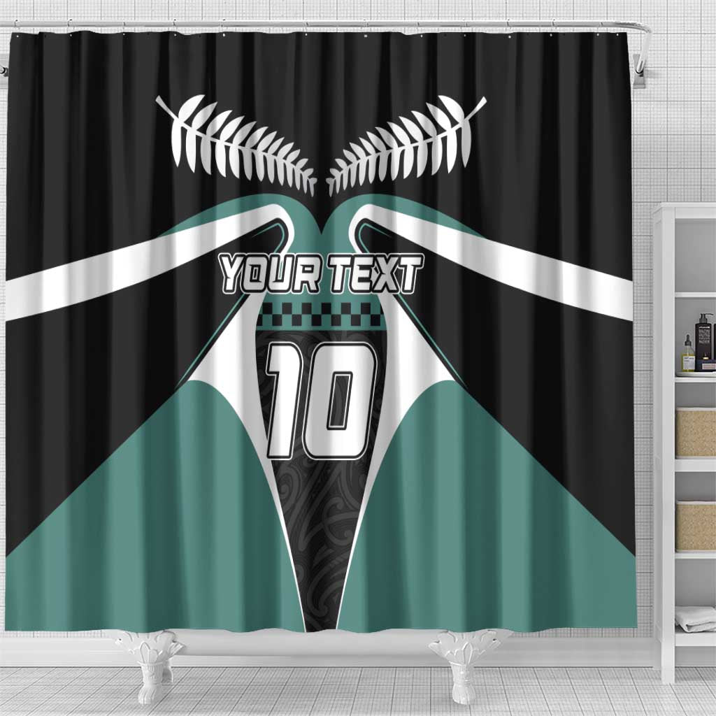 Custom New Zealand Bicycle 2025 Shower Curtain