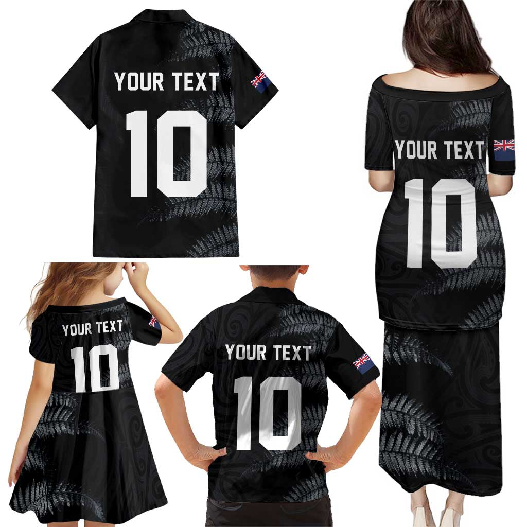 Custom New Zealand Football-Towards World Cup 2026 Family Matching Puletasi and Hawaiian Shirt
