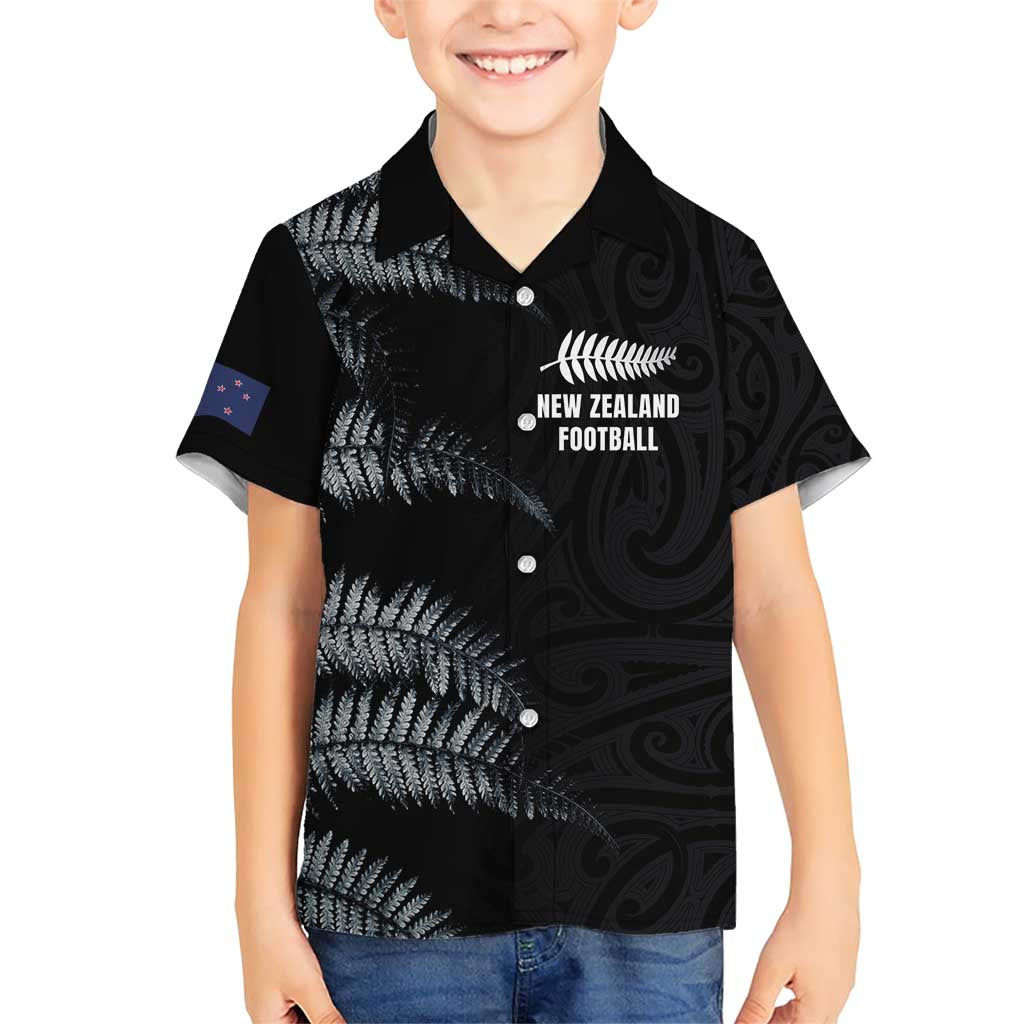 Custom New Zealand Football-Towards World Cup 2026 Family Matching Short Sleeve Bodycon Dress and Hawaiian Shirt