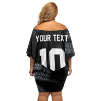 Custom New Zealand Football-Towards World Cup 2026 Off Shoulder Short Dress