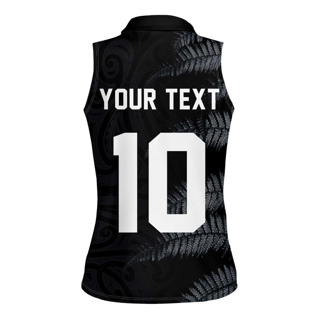 Custom New Zealand Football-Towards World Cup 2026 Women Sleeveless Polo Shirt