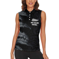 Custom New Zealand Football-Towards World Cup 2026 Women Sleeveless Polo Shirt