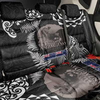 New Zealand and Cook Islands ANZAC Day Back Car Seat Cover Gallipoli Lest We Forget Tatau Art Tribal and Maori Tattoo with Fern
