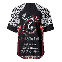 Aotearoa Toitu Te Tiriti-Maori Taniwha Baseball Jersey Toitu Te Whenua Toitu Te Reo Maori LT03 - Polynesian Pride