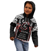 Aotearoa Toitu Te Tiriti-Maori Taniwha Kid Hoodie Toitu Te Whenua Toitu Te Reo Maori