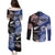 Personalised Aotearoa and Samoa Together Couples Matching Puletasi and Long Sleeve Button Shirt Tatau Art Tattoos-Taniko and Tukutuku with Maori Pattern