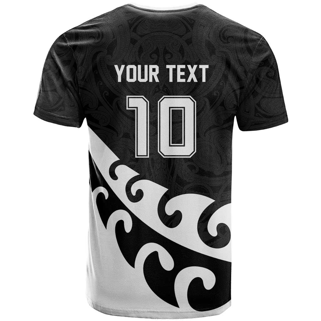 Custom NZ Rugby T Shirt Koru and Silver Fern Sporty Style
