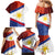 Philippines National Flag Day Family Matching Mermaid Dress and Hawaiian Shirt Polynesian and Yakan Tattoo Brush Style