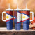 Philippines National Flag Day Tumbler With Handle Polynesian and Yakan Tattoo Brush Style
