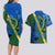 Solomon Island Crocodile and Shark Couples Matching Long Sleeve Bodycon Dress and Hawaiian Shirt Polynesian Pattern