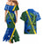 Solomon Island Crocodile and Shark Couples Matching Mermaid Dress and Hawaiian Shirt Polynesian Pattern