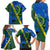 Solomon Island Crocodile and Shark Family Matching Long Sleeve Bodycon Dress and Hawaiian Shirt Polynesian Pattern