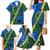 Solomon Island Crocodile and Shark Family Matching Mermaid Dress and Hawaiian Shirt Polynesian Pattern