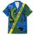 Solomon Island Crocodile and Shark Family Matching Puletasi and Hawaiian Shirt Polynesian Pattern