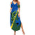 Solomon Island Crocodile and Shark Family Matching Summer Maxi Dress and Hawaiian Shirt Polynesian Pattern