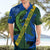 Solomon Island Crocodile and Shark Hawaiian Shirt Polynesian Pattern