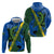 Solomon Island Crocodile and Shark Hoodie Polynesian Pattern