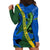 Solomon Island Crocodile and Shark Hoodie Dress Polynesian Pattern