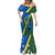 Solomon Island Crocodile and Shark Mermaid Dress Polynesian Pattern