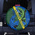 Solomon Island Crocodile and Shark Spare Tire Cover Polynesian Pattern