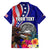 Personalised American Samoa and United States Hawaiian Shirt Bald Eagle and Seal Hibiscus Polynesian Pattern