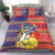 Philippines Kadayawan Bedding Set Filipino Eagle Durian with Polynesian and Igorots Pattern