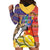 Philippines Kadayawan Hoodie Dress Filipino Eagle Durian with Polynesian and Igorots Pattern